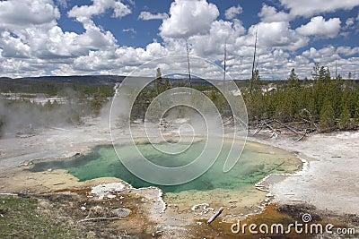  on Home   Royalty Free Stock Image  Natural Pool  Hot Spring  Yellowstone