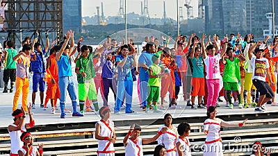 Editorial Photo: NDP 2011 stage performance
