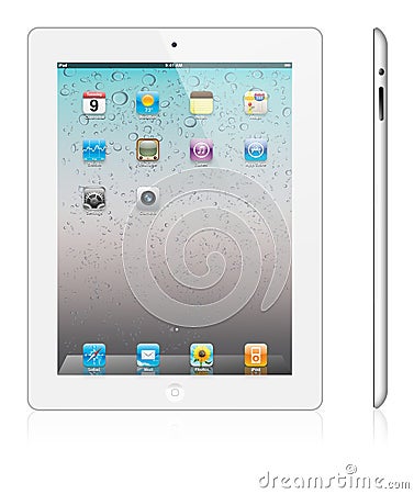 Apple Ipad Commercial on New Apple Ipad 2 White Version Stock Images   Image  18635284