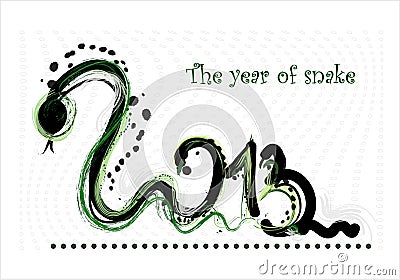Online Business Cards 2013 on New Year 2013 Card With Snake Stock Photos   Image  26741473