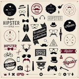 Set of Vintage styled design Hipster icons. Vector