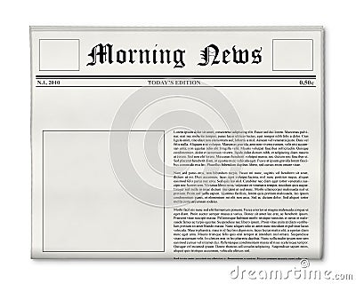 Photo Templates Free on Royalty Free Stock Photo  Newspaper Headline And Photo Template  Image