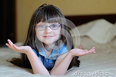 Nice Girl on Stock Photography  Nice Surprised Toddler Girl With Long Dark Hair