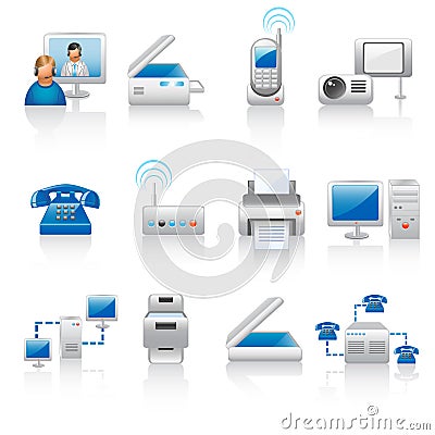 Office Equipment on Office Equipment Icons  Click Image To Zoom