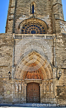 Old Door of Burgos Cathedral, Spain