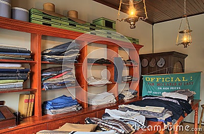 Clothing Shops on Old Fashioned Clothing Store Interior  Click Image To Zoom