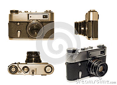 old fashioned camera outline