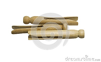  Fashioned Clothes on Old Fashioned Wooden Clothes Pin Royalty Free Stock Image   Image
