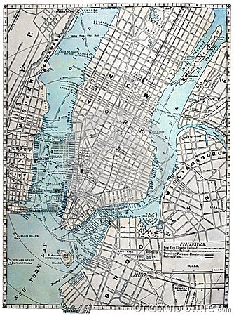 old new york city pictures. OLD STREET MAP OF NEW YORK