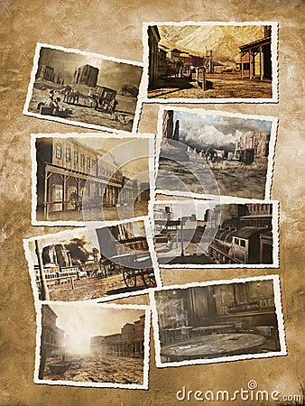  Postcards on Stock Photo  Old Western Postcards  Image  15320560