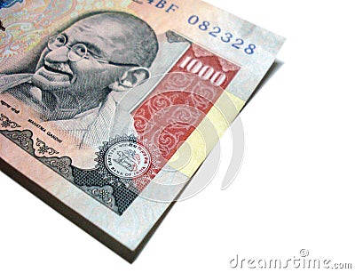 One Thousand Rupee Indian Note Stock Photography - Image: 5849772