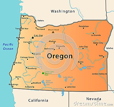 Oregon  on Oregon Map  Click Image To Zoom