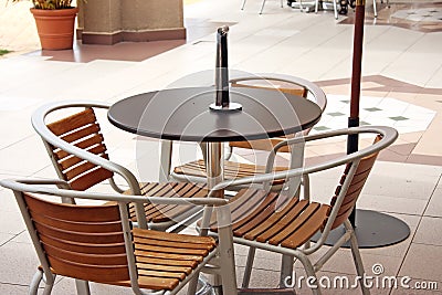 Outdoor Tableschairs on Stock Photography  Outdoor Cafe Furniture  Image  4886962