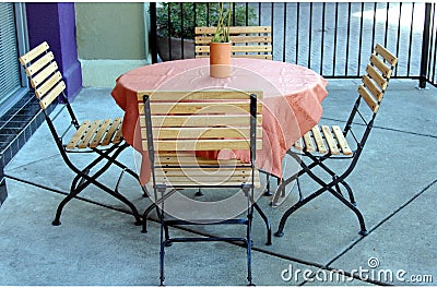 Outdoor Patio  on Outdoor Patio Set Stock Images