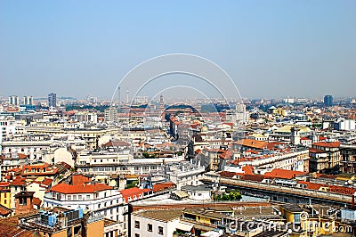 Panoramic View Of Milan, Italy Royalty Free Stock Photography - Image: 5410067