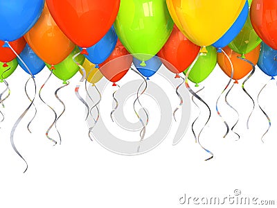 party balloons background. PARTY BALLOONS BACKGROUND