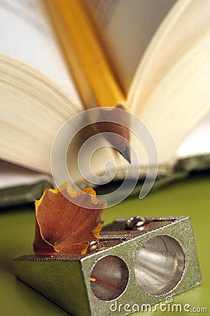 Pencil In A Book 02 Stock Photo - Image: 501260