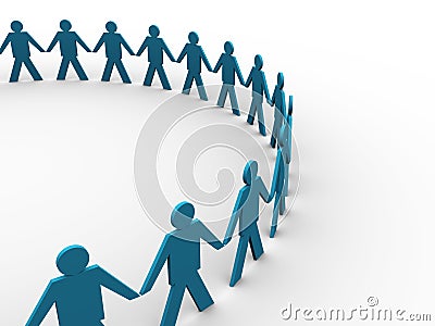 people holding hands in circle. PEOPLE HOLDING HANDS IN A BIG