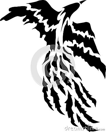 Stock Images: Phoenix Bird Tattoo