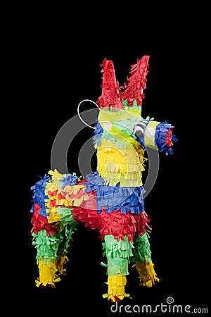 Pinata On A Black Background Royalty Free S