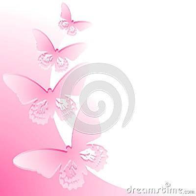 wallpaper pink butterfly. PINK BUTTERFLY BORDER (click