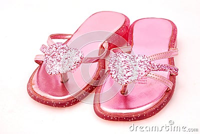 Pink glitter shoes