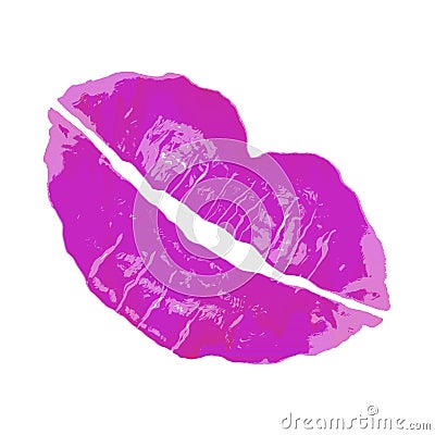 pink lipstick mark. PINK LIPSTICK SMUDGE