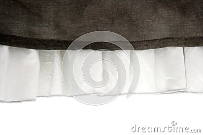 White Pleated Fabric