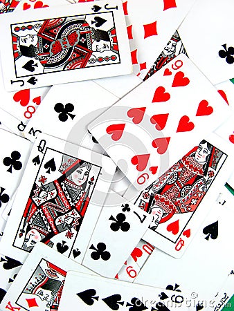 Home > Stock Photography: Poker risk playing gambling casino cards