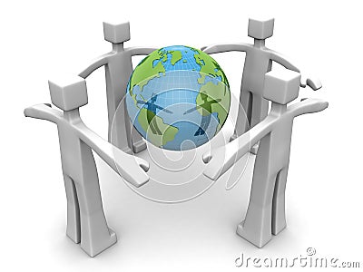 Protect The World Environmental Concept Stoc