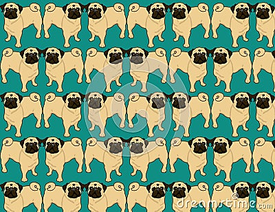 pug wallpaper. Cute Pug Wallpaper Background Illustration Keywords: