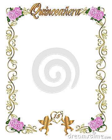 Birthday Party Invitations Free on Quinceanera Invitation 15th Birthday Party Royalty Free Stock Photo