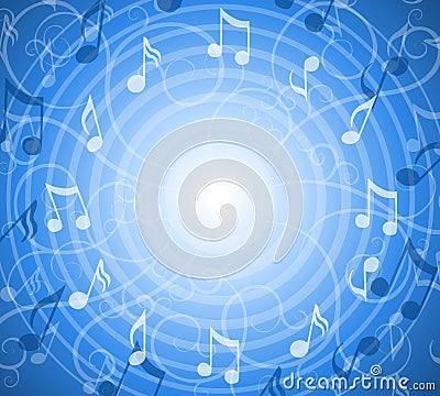 music notes wallpaper. RADIAL MUSIC NOTES BLUE