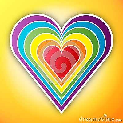 Lesbian Wedding Cards on Home   Royalty Free Stock Photography  Rainbow Heart