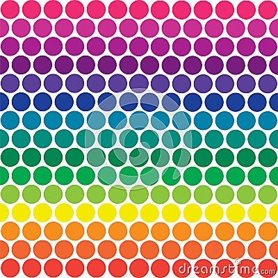 Rainbow on Rainbow Polka Dots Stock Images   Image  5604994