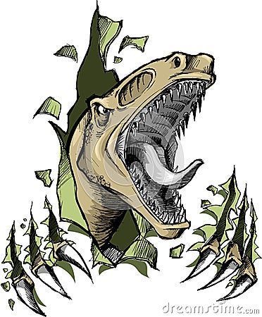Vector Illustration Free on Raptor Dinosaur Vector Royalty Free Stock Photo   Image  5084545