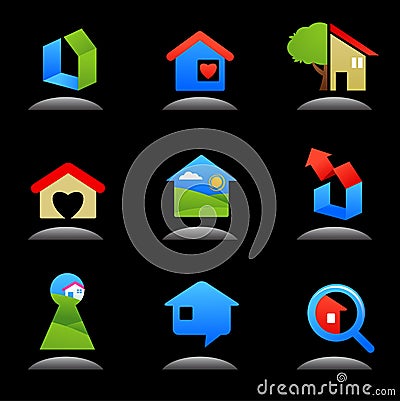 Real Estate Comps on Real Estate And Construction Icons   Logos   7 Stock Photography