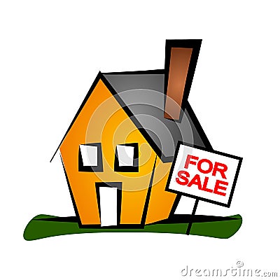 Real Estate Clip Art House 1 Royalty Free Stock Photography