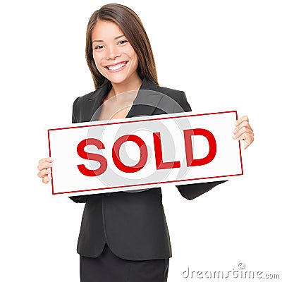 real estate agent sold. REALTOR / REAL ESTATE AGENT