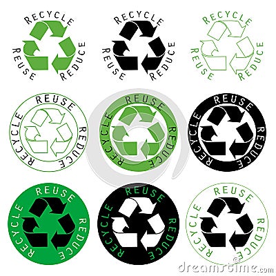reduce recycle reuse. RECYCLE REUSE REDUCE (click