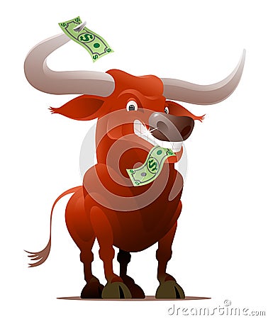 stock market bull. RED BULL AS A STOCK MARKET