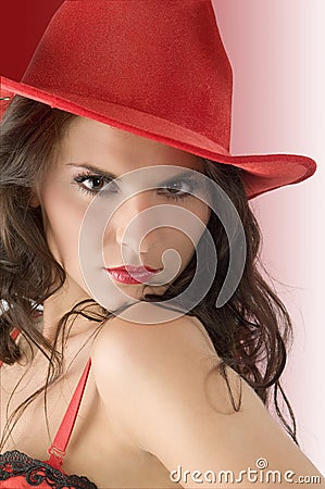 cowgirl makeup. RED COWGIRL HAT (click image