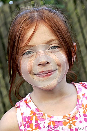 Royalty Free Stock Photography: Red Hair and freckles