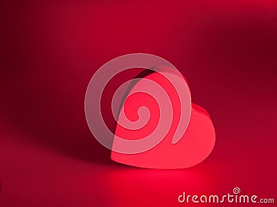 red love heart background. Royalty Free Stock Photos: Red love heart background