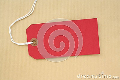 Cardboard Tags on Stock Image  Red Paper Luggage Tag  Image  16061451
