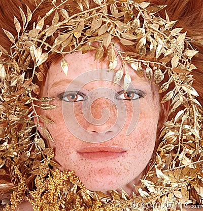 REDHEAD WOMAN WITH FRECKLES 2011