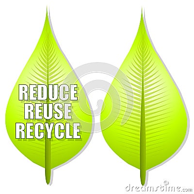 reduce reuse recycle logo. REDUCE REUSE RECYCLE LEAF LOGO