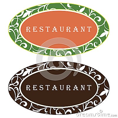 Logo Design Restaurant on Restaurant Logo Design Stock Photography   Image  7665832