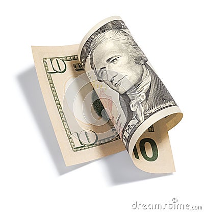 10 dollar bill template. ROLLED TEN DOLLAR BILL (click