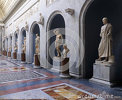 Royalty Free Stock Images on Royalty Free Stock Photography  Roman Statues In The Vatican Museum